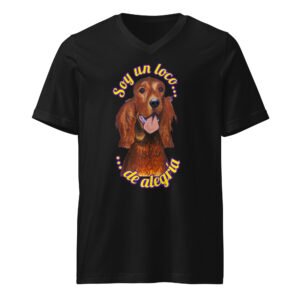 Camiseta de manga corta y cuello de pico unisex