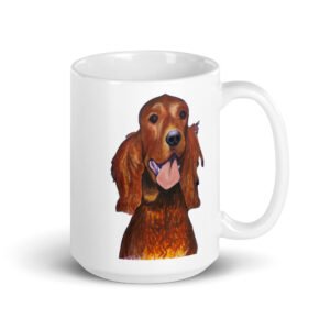Taza blanca brillante